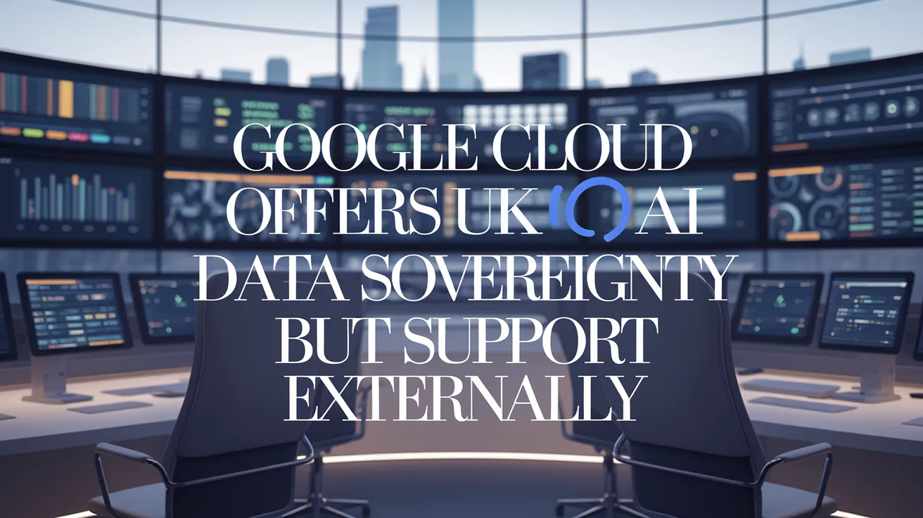 Google Cloud Offers UK AI Data Sovereignty but Support Externally