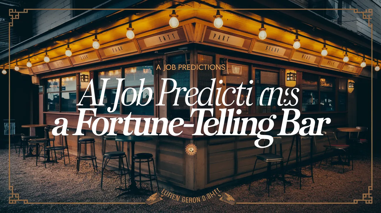 AI Job Predictions: A Visit to a Fortune-Telling Bar