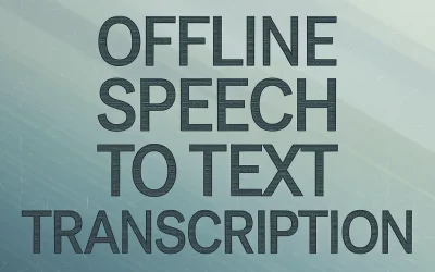 Offline Speech to Text Transcription with Whisper