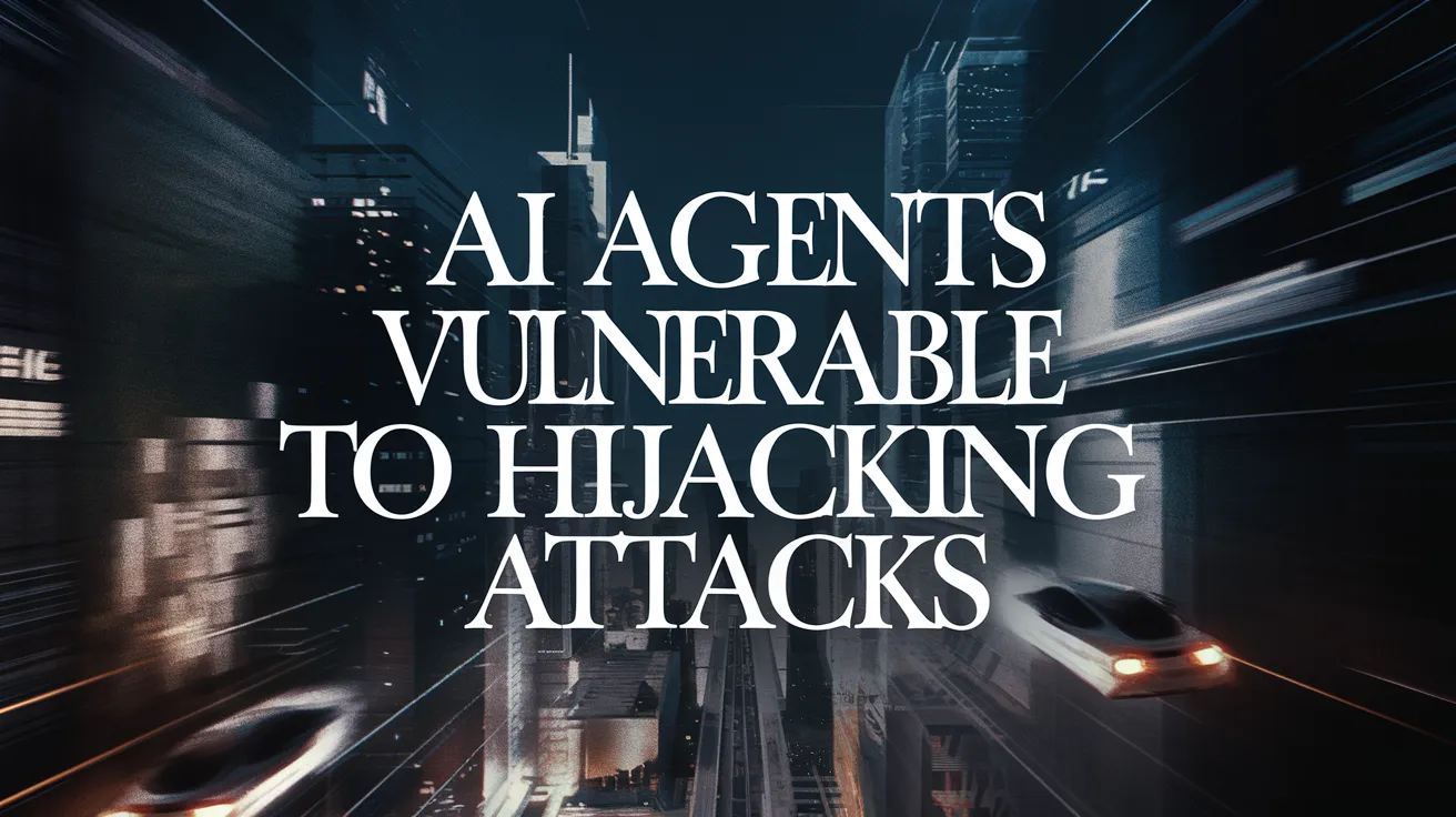 AI Agents Vulnerable to Hijacking Attacks
