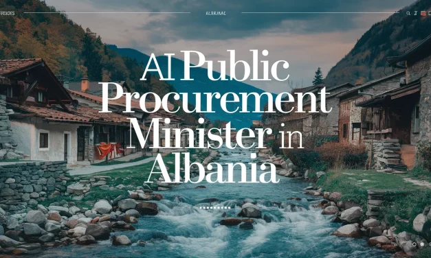 AI Public Procurement Minister in Albania
