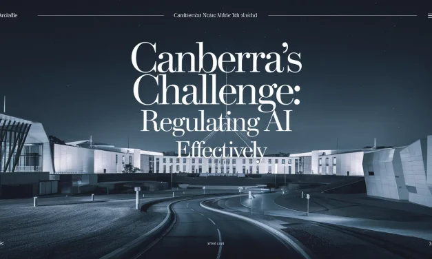 Canberra’s Challenge: Regulating AI Effectively