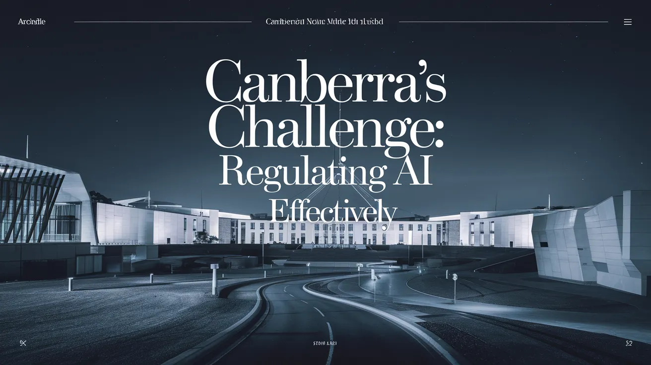 Canberra's Challenge: Regulating AI Effectively