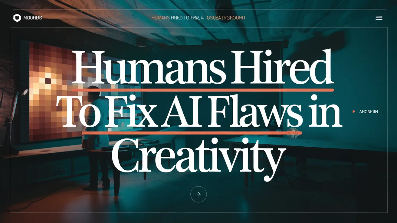Humans Hired to Fix AI Flaws in Creativity