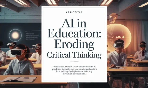 AI in Education: Eroding Critical Thinking