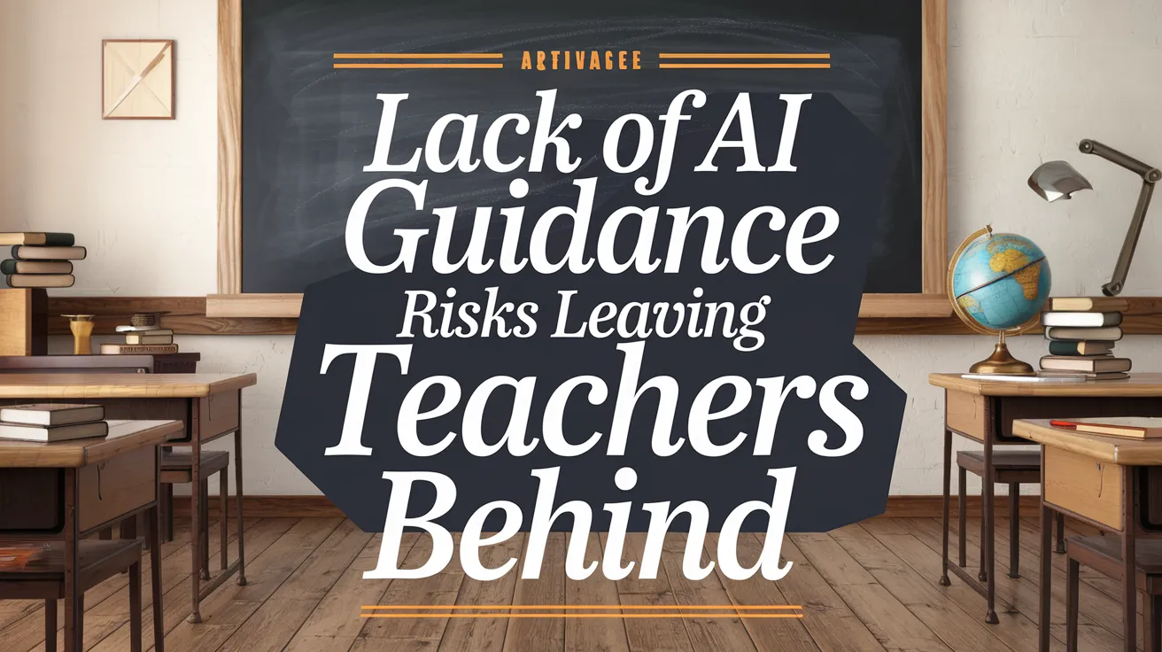 Lack of AI Guidance Risks Leaving Teachers Behind
