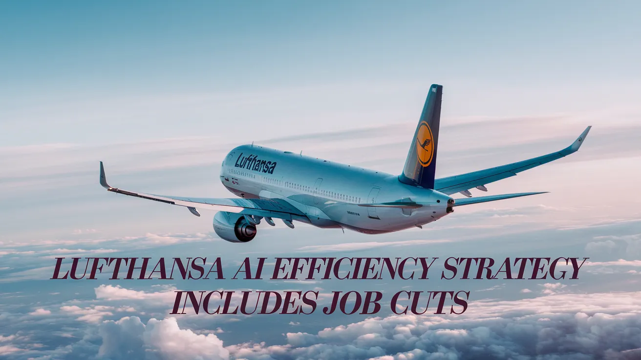 Lufthansa AI Efficiency Strategy Includes Job Cuts