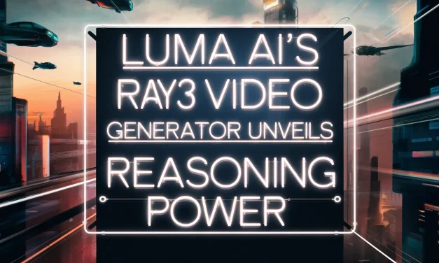 Luma AI’s Ray3 Video Generator Unveils Reasoning Power