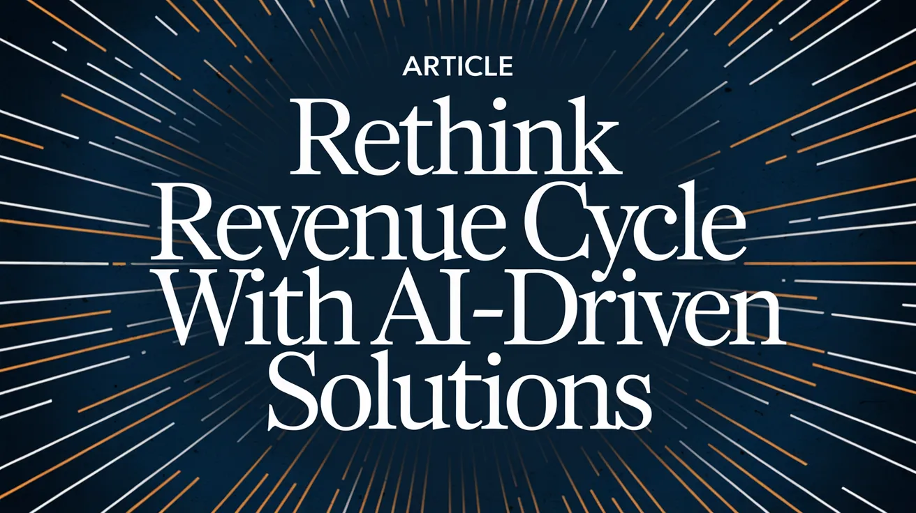 Rethink Revenue Cycle with AI-driven Solutions