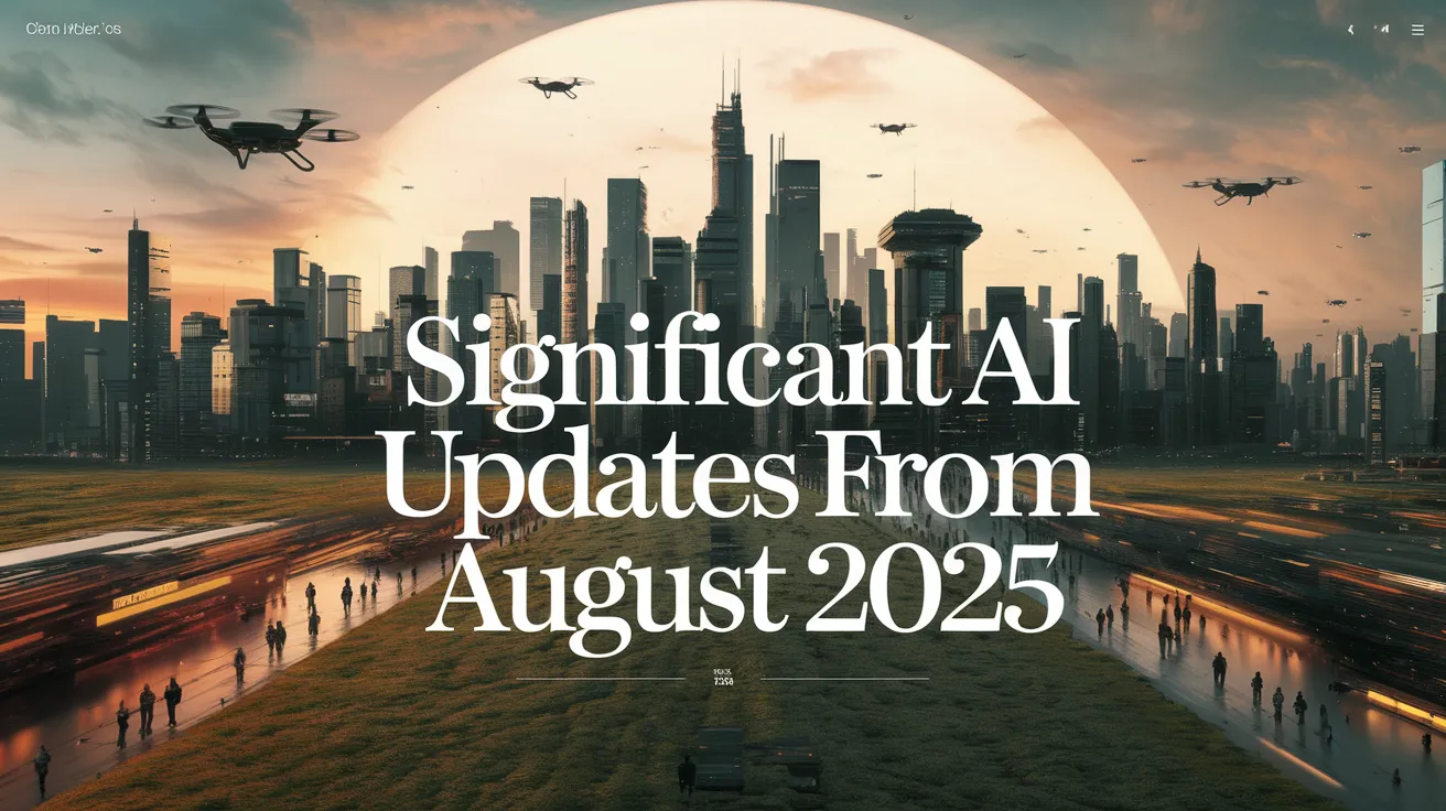 Significant AI Updates from August 2025