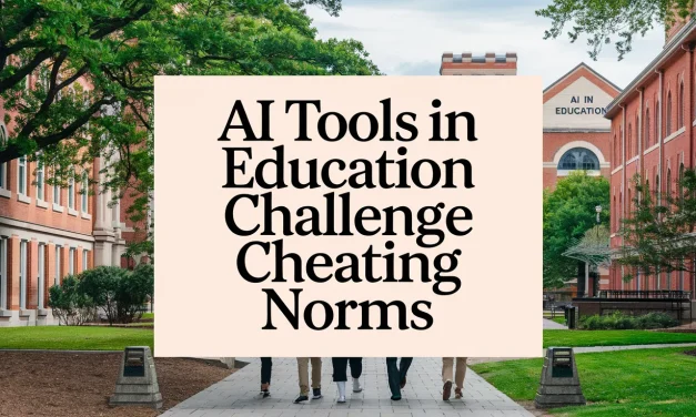 AI Tools in Education Challenge Cheating Norms