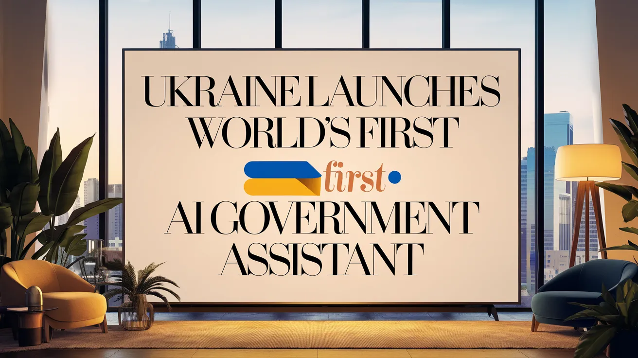 Ukraine Launches World's First AI Government Assistant