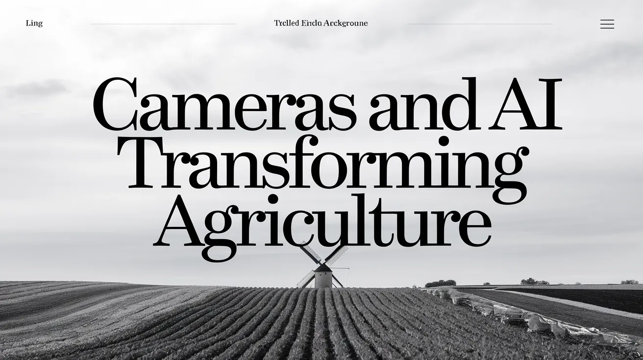 Cameras and AI: Transforming Agriculture
