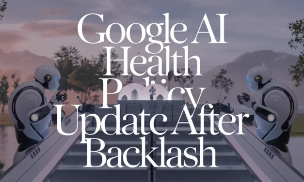 Google AI Health Policy Update After Backlash