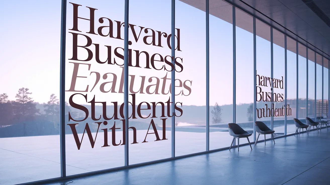 Harvard Business School Evaluates Students with AI