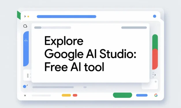 Explore Google AI Studio: Free AI Tool