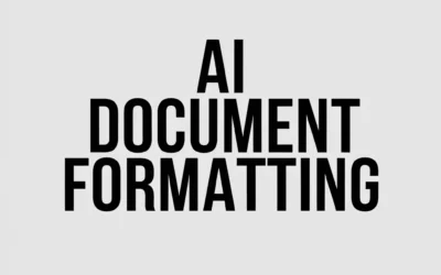 Revolutionizing AI Document Formatting