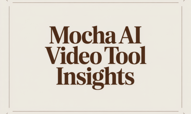 Mocha AI Video Tool Insights