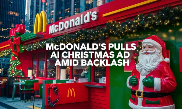 McDonald’s Pulls AI Christmas Ad Amid Backlash