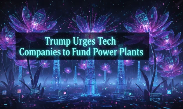 Trump Urges Tech Companies to Fund Power Plants