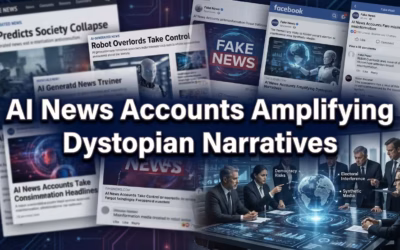 AI News Accounts Amplifying Dystopian Narratives